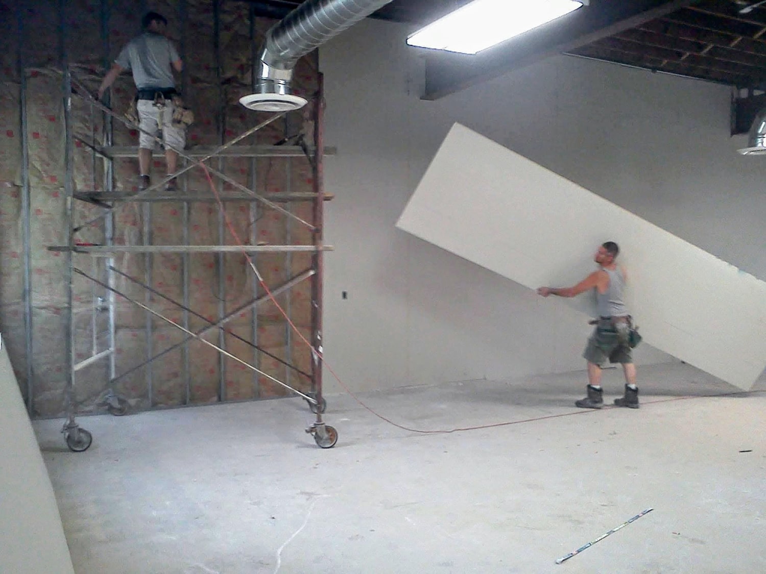 TDM Drywall installing new drywall
