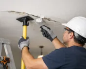 Repair Sagging Drywall Ceiling Problems Safely