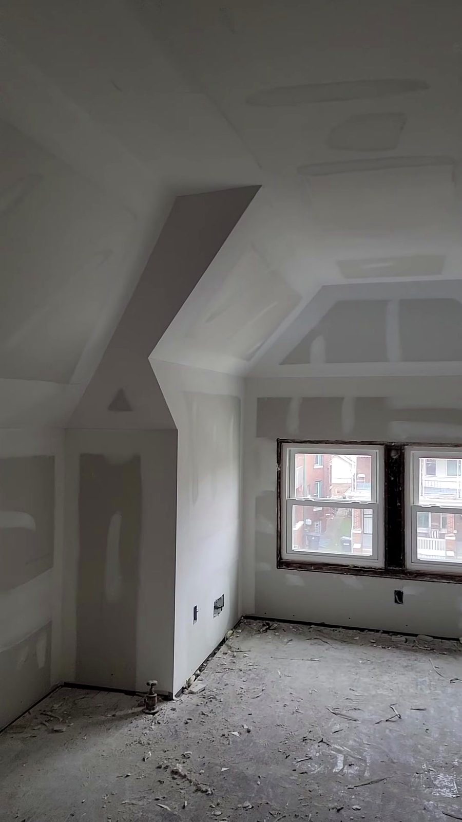 Drywall hung and finished ready for paint by TDM Drywall