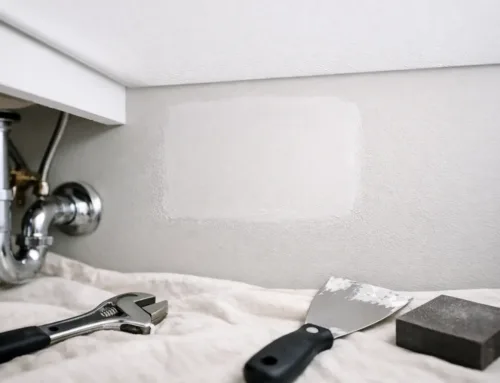 Drywall Patch After Plumbing Work Done Right